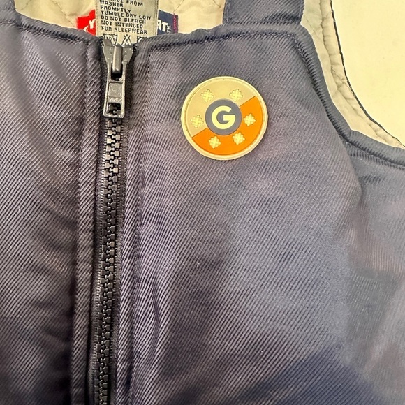Vintage Gymboree “Gym Sport” Toddler Snowsuit Bib Overalls XS (1 1/2 - 2 Years) - Picture 6 of 15